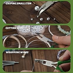 SPEEDWOX Mini Curved Nose Pliers with Serrated Jaw