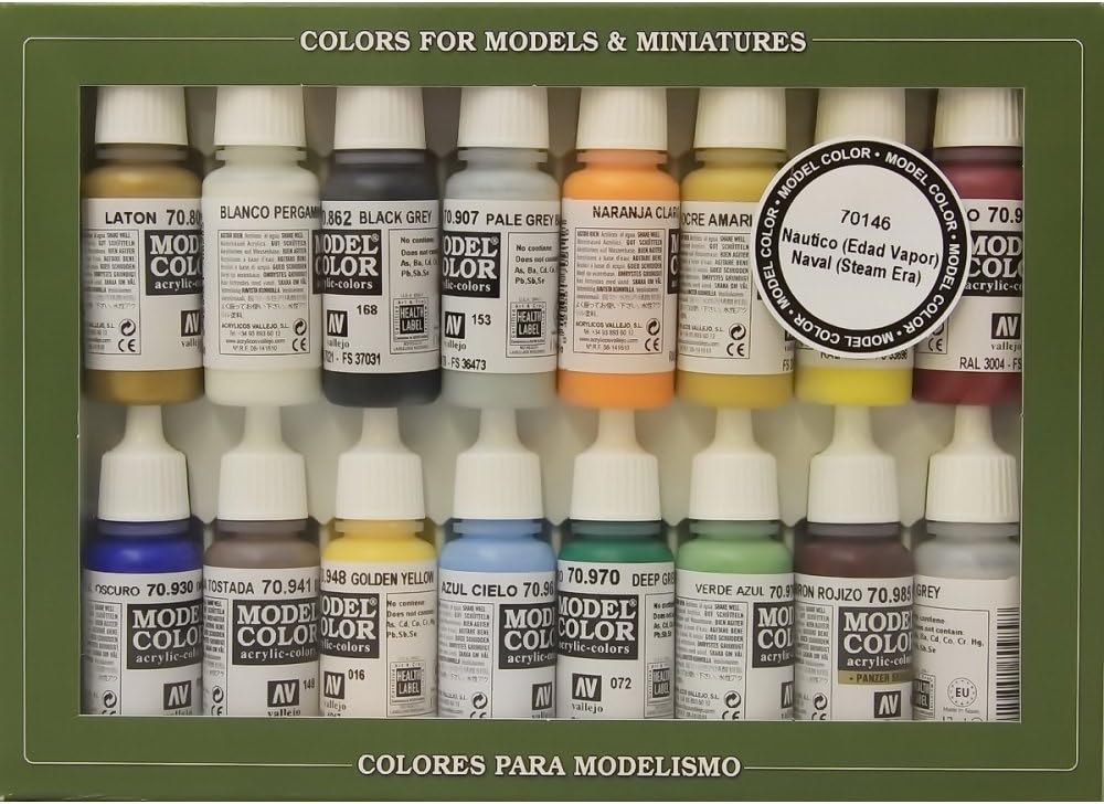 Vallejo Model Color Set, Acrylic Paints for Miniatures and Figures 18 ml, Self-Leveling, BSL System, Matte Finish, Multicolor - Image 4