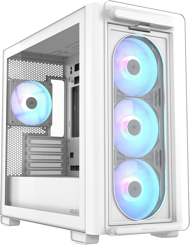 A21 Plus - Chasis mATX (Compatible con disipador de CPU de 165 mm, radiadores de 360 mm, Tarjeta gráfica de 380 mm, Fuente de alimentación ATX, Placa Base con Conector Oculto, Color Blanco)