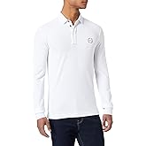 Armani Exchange mens Long Sleeve Pique Polo
