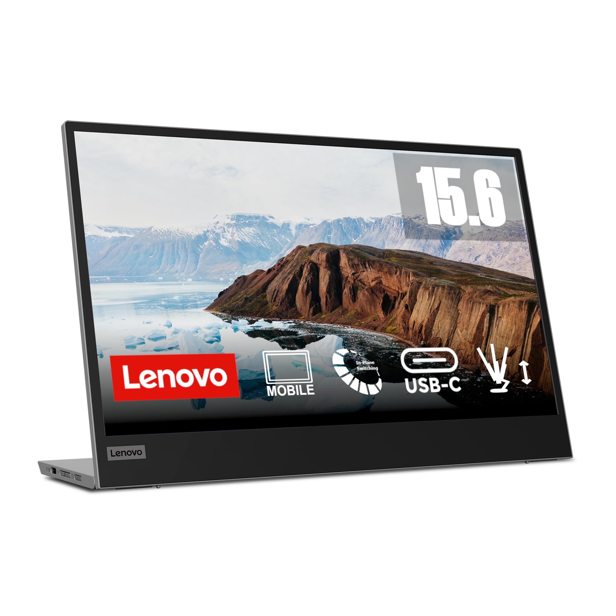 Lenovo L15 15.6 Inch Portable Monitor | FHD, 1080p, 60Hz, IPS, 6ms, USB-C / Type-C connector