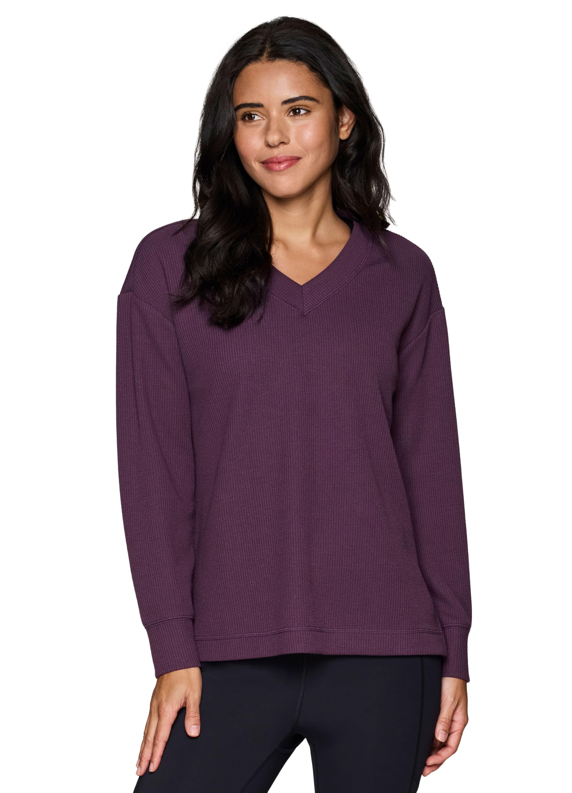 RBX Plus Size Lightweight V-Neck Sweatshirt for