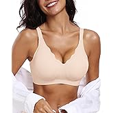 OEAK Womens Wireless Bras Push Up Support Full Coverage Bralettes No Underwire Bra Comfortable Everyday Seamless Tshirt Bras