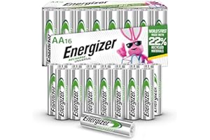 Energizer Recharge Universal Rechargeable AA Batteries (16 Pack), Double A Rechargeable Batteries