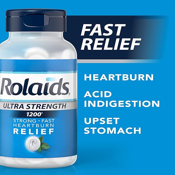 ROLAIDS ULTRA STRENGTH ANTACID CHEWABLE TABLETS, MINT, 72-COUNT