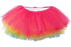 My Lello Big Girls 10-Layer Short Ballet Tulle Tutu Skirt (4T-10yr)