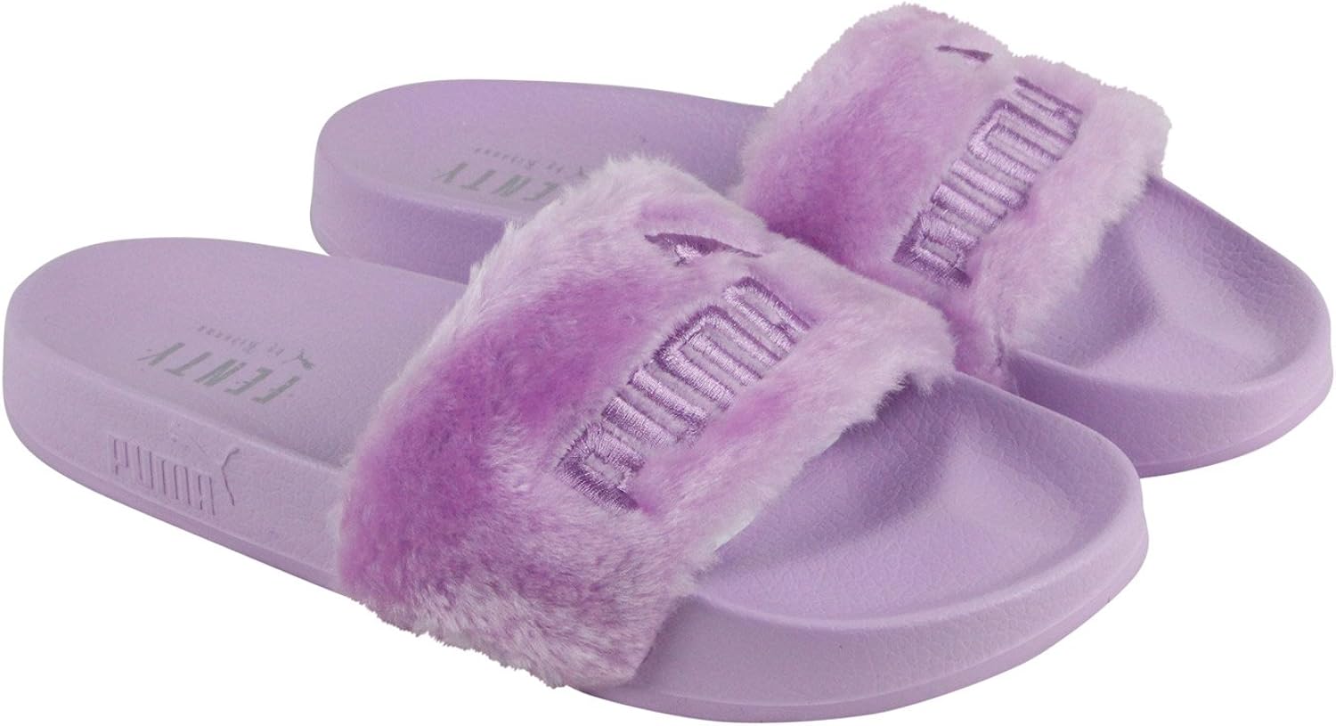 puma slides fuzzy