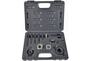 Eisen Equipment 14pcs Pulley Puller and Installer Kit, Power Steering Puller and Installer Set for Water Pump, Vacuum Pump Pulleys Installation Remover on Most Engines