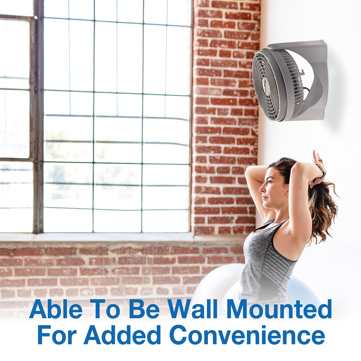 Air King 9530 9-Inch 3-Speed High Performance Pivot Fan, gray