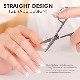 FABINOC Straight Nail Scissors for Fingernails Toenails German Stainless Steel view 4