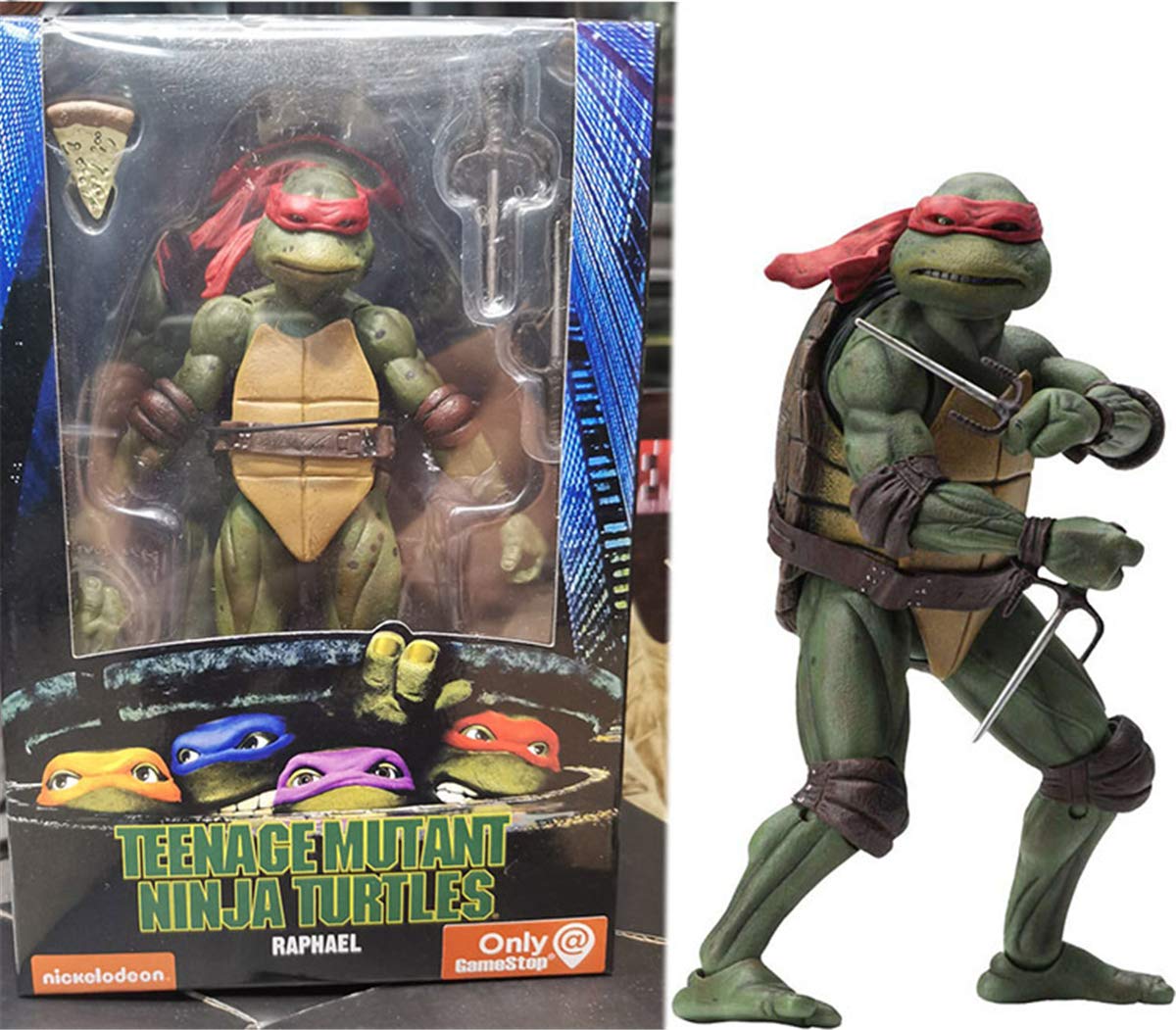 QQXDONE Menzshow Teenage Mutant Ninja Turtles Action Figure-Ninja Turtles Model Kits-9 Inch Ninja Turtles Toys PVC Plastic Collector Statue