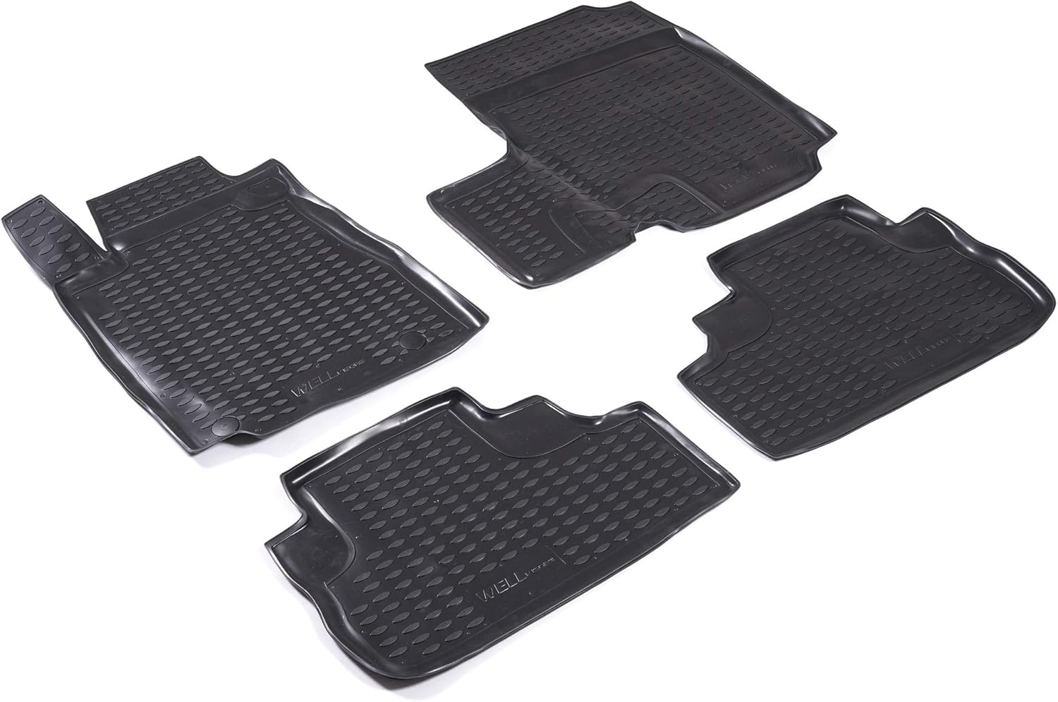 Wellvisors Lite All Weather Black 3D Molded Rubber Floor