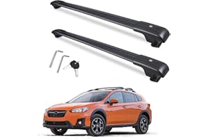 Autekcomma Max Loading 260lb Heavy Duty Lockable Roof Rack Cross Bars Replacement for Subaru Crosstrek 2018-2023 with Anti-Theft Locks (ONLY FIT Factory Side Rail for All Models Exclude Base Model