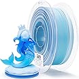 ZIRO Color Change Filament, Matte Multi Colors 3D Printer Filament, Faster Color Change by Length PLA, Dimensional Accuracy +/-0.03mm, 1KG/ 2.2lbs Spool, Fit Most FDM 3D Printer, Glacier