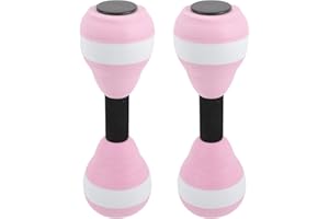 SEWACC 1 Pair Aquatic Exercise Dumbells Water Aerobics Floating Dumbbell Fitness Barbells EVA Water Hand Bars for Pool Exercises Weight Loss Water Fitness Equipment