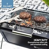 Valiant Portable Folding Picnic BBQ - Charcoal, 2.4kg, Compact Design view 6