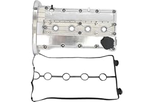 MITZONE Aluminum Valve Cover Compatible with Chevy Aveo 2005 2006 2007 2008 2009 2010 2011 1.6L L4 with Gasket Cap Replace 96