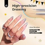 beetles Gel Polish Nail Art Brushes Set Gel Extension Builder Liner Dotting Pen view 2
