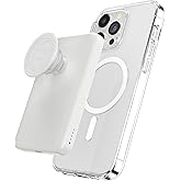 PopSockets PowerPack for MagSafe Magnetic Power Bank, Portable Phone Charger, Magnetic Wireless Battery Pack, 5000mAh for iPhone 16/15/14/13/12 Pro/Pro Max/Plus - White