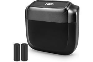 SZEOF Car Trash Can with Lid，Built-in Storage Garbage Bag,Leakproof/Waterproof Garbage Can，Car Organizer Accessories，Mini Trash Bin for Car, Home, Office with 30pcs Trash Bags