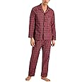 Hanes Men's Long Sleeve Plain Weave Pajama Set