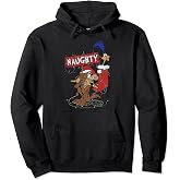 Looney Tunes Christmas Road Runner &amp; Wile E. Coyote Naughty Pullover Hoodie
