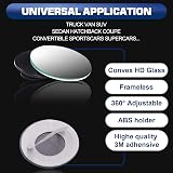 Spurtar Blind Spot Mirrors 2 Pack Round 50mm 360° Adjustable view 6