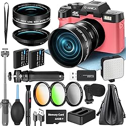 G-Anica 4K Digital Cameras for Photography, 48MP