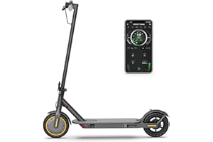 Qlaway Electric Scooter for Adults, 350W/500W Motor, Up to 22 Miles Long Range, 8.5" /10" Solid Tires, 265 lbs Load Capacity, Foldable Commuting e-Scooter with Dual Braking System and App