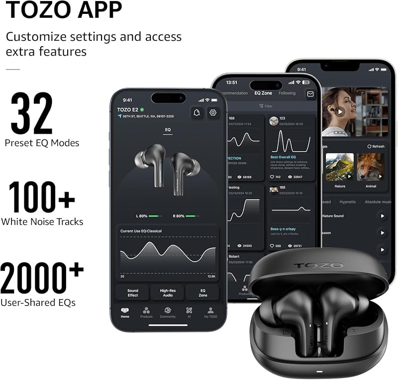 E2 Auriculares Inalámbricos Bluetooth 5.3, tu Sonido Ideal Siempre