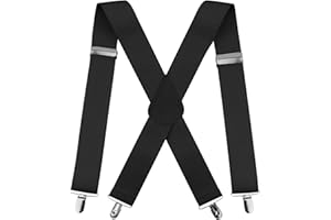 Black Suspenders for Men Black Heavy Duty Suspenders for Men With Clips Suspenders for Jeans Women Suspender Under Clothing M