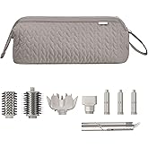 KarSyon Shark Flex Style Case for Airwrap Hair Dryer Brush Revlon Hair Tools Travel Bag Carrying Case Flat Curling Iron Organizer (Camel)