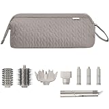 KarSyon Shark Flex Style Case for Airwrap Hair Dryer Brush Revlon Hair Tools Travel Bag Carrying Case Flat Curling Iron Organizer (Camel)