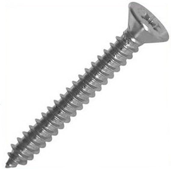 10 X 1in Self Tapping Counter Sunk Screw Clothing