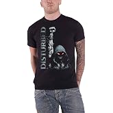Disturbed T Shirt Up Yer Military Band Logo Official Mens Black