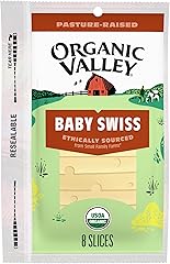 Organic Valley Alpine Style Organic Baby Swiss Cheese Slices