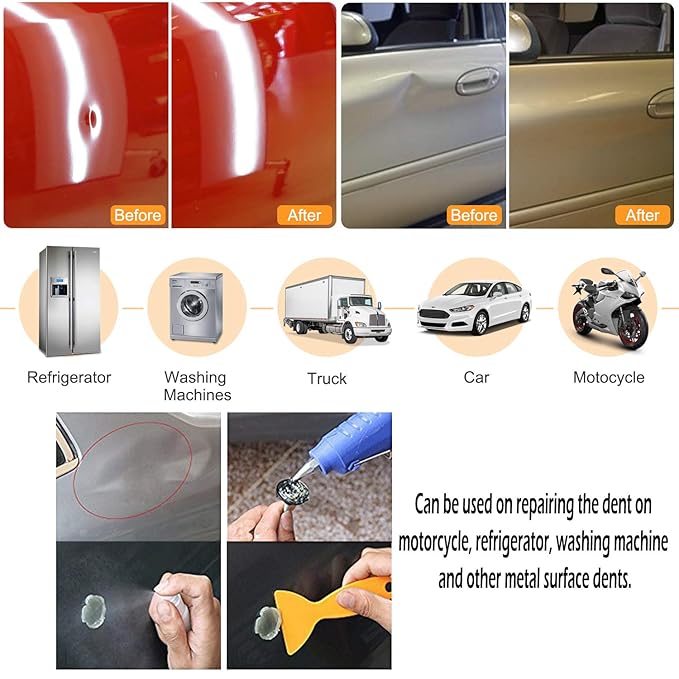 Yoursme - Juego de reparación de abolladuras sin pintura, 52 ...