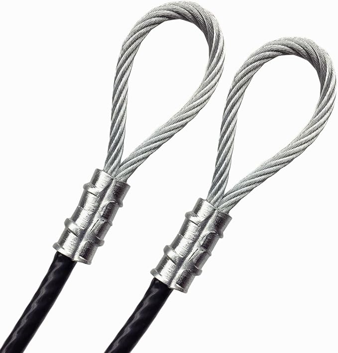 PSI Vinyl Coated 1/4” Galvanized Steel Wire Rope Metal Cable 7x19 Strand 3/16