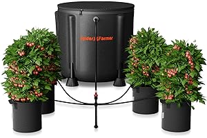 Spider Farmer Auto Drip Irrigation System Kits with 13-Gallon Bucket, 25W Water Pump, Low Water Level Sensor, Complete Indoor Automatic Watering System for Grow Tent/Greenhouse/Lawn