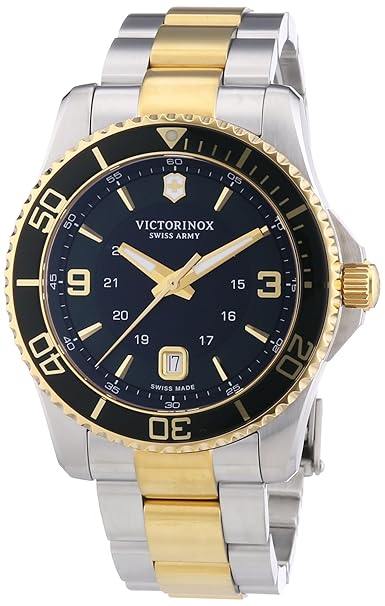 Victorinox Swiss Army Herren-Armbanduhr XL Maverick Analog Quarz Edelstahl 241605