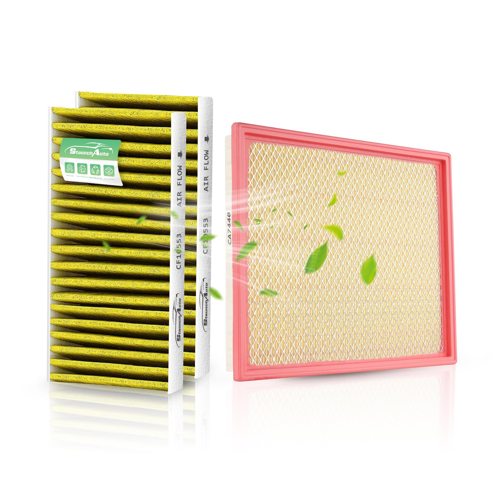 Photo 1 of 1*Engine and 2*Cabin Air Filter Combo for Nissan Frontier NV1500 NV2500 NV3500 Pathfinder Xterra & Suzuki Equator Air Filter Replacement #CF10553 CA7440 Car Accessories 3 Pack