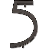 Atlas Homewares AVN5-O Modern Avalon House Number, Five, Aged Bronze