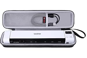 XANAD Hard Case for Brother DS-640 / DS-940DW/DS-740D / DS-720D/Doxie Go SE Duplex Compact Mobile Document Scanner(Light Gray)