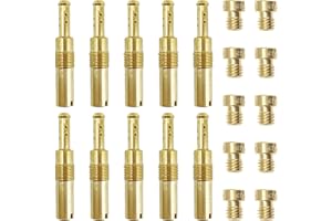 Icyhaws 20PCS Carburetor Main Jet Kit, 10 Pieces Carburetor Main Jet and 10 Pieces Slow Jet Car Accessories for Motorcycle Kart ATV