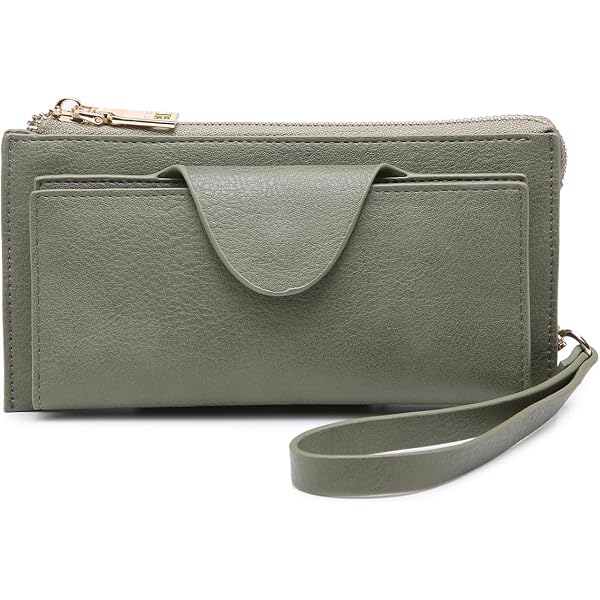 Amazon.com: JEN & CO. Macy Fold-out Wallet for Women Vegan 