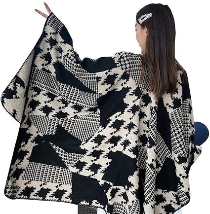 JYDJR Travel Wild Padded Shawl Cloak Female Autumn and ...