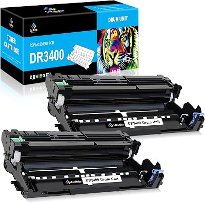 LeciRoba DR3400 Drum Unit Compatible for Brother DCP HL MFC Printers 2-Pack