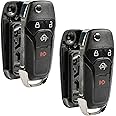 Replacement for 2015-2022 Ford F150 Bronco Ranger Raptor 4-Button Remote Start Key Fob Shell Case N5F-A08TDA 164-R8134 (Set of 2)