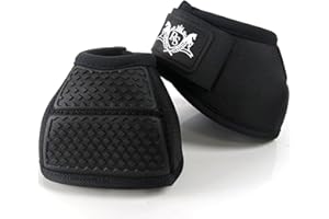 RS Premium Horses Bell Boots | Prevent Horses from Injury | Professional Bell Boots for Horses with Superb Protection, Durability, Comfort, Relaxable & Lightweight | Easily Remove mud & dust