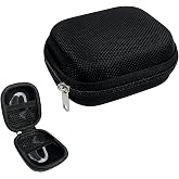 ZGGAZCA Hearing Aid Case Storage and Travel Hard Carrying Pocket for Ear Gear Small Waterproof Pouch with Mesh Universal Hearing Aid Covers and Accessories Battery Holder Cases for Women and Men